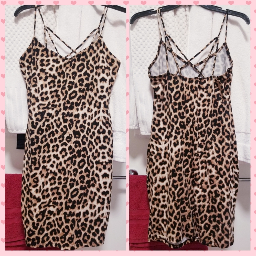 Cheetah Dress (Size L)
